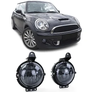 Klarglas Nebelscheinwerfer Schwarz Smoke für Mini R55 R56 R57 R58 R59 2006-2013