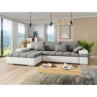 MIRJAN24 Ecksofa Bangkok, mit Bettkasten und Schlaffunktion, L-Form, Wellenfeder, 310x175x83 cm