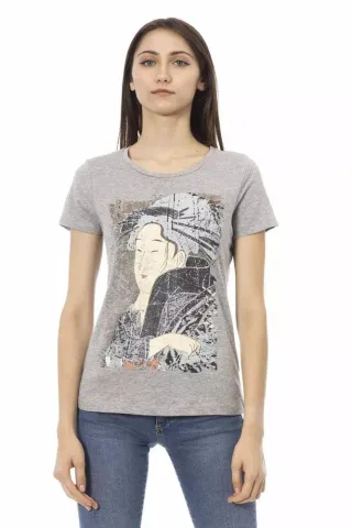 Geisha T-Shirt Kurzarm Grau
