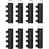 MC Star Pavillon-Sandsäcke 8er-Set Sandsäcke für Pavillonfüße, 40 kg strapazierfähige Sandsäcke, (aus 600D Oxford-Gewebe, ohne Sand, Schwarz)