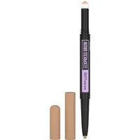 MAYBELLINE NEW YORK Augenbrauen-Stift EXPRESS BROW SATIN DUO, mit Duo-Applikator