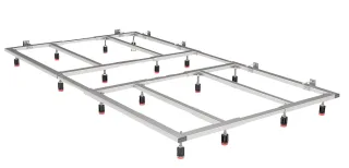 Fiora Montagegestell für Silex Duschwannen, für Duschwannenlänge von 70 bis 100 cm SOP100