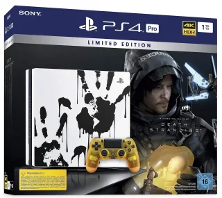Sony PlayStation 4 Pro 1TB Death Stranding Limited Edition [inkl. Death Stranding + Wireless Controller] weiß/schwarz