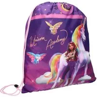 Vadobag Turnbeutel Unicorn Academy Kinder – Sportbeutel Lila 44×36 cm