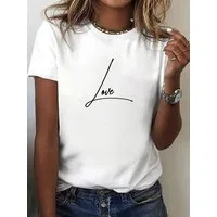 RMK T-Shirt Damen Shirt Top Sommer Love Liebe aus 100% Baumwolle
