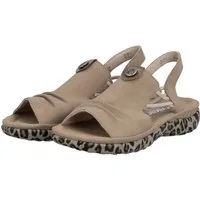 Rieker Sandale Sommerschuh, Urlaubsschuh, Schlupfschuh mit seitlichen Gummizügen