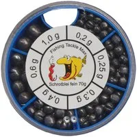 Fishing Tackle Max Bleischrot FTM Schrotblei fein - 70g Spaltbleie