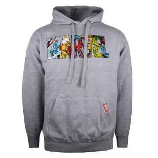 Marvel - Kapuzenpullover Logo für Herren (Grau)