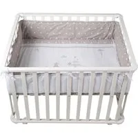 roba® Laufgitter 100 x 75 cm, inkl. Schutzeinlage, Nestchen & Rollen