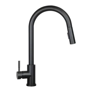 Nettlife Küchenarmatur, Schwarz, Metall, 5x42x42 cm, Küchen, Küchenausstattung, Küchenarmaturen