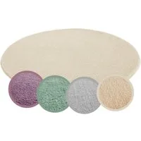 Andiamo Teppich Arezzo, rund, Höhe: 16 mm, Uni Farben, weicher Flor, waschbar, ideal im Wohnzimmer & Schlafzimmer