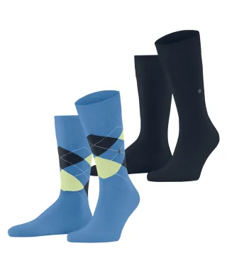 Burlington - Burlington Everyday Argyle Mix 2-Pack Herren - Gr. - 43