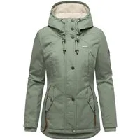 Marikoo Winterjacke Bikoo sportliche Damen Outdoor Baumwolljacke mit Kapuze