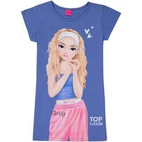 TOPModel Nachthemd TOPModel Christy Nachthemd Kurzarm bleached denim (1-tlg)