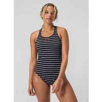 Speedo Badeanzug Speedo Damen 8-00305300334 Badeanzug mit Print Schwarz