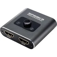 SpeaKa Professional SpeaKa Professional SP-BDS-120 1+2 Port HDMI-Switch UHD 4K @ 60 Hz Netzwerk-Adapter