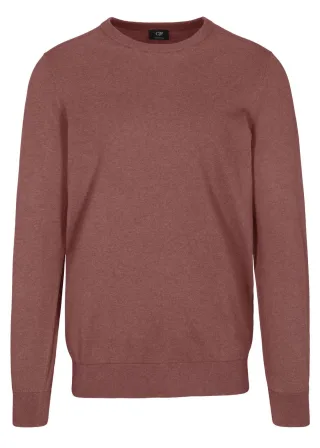 COMMANDER Finest Clothing - Rdh.-Pullover , 1/1 Arm ruby mel. - Gr. - XXL