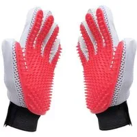 Ledander Fellpflegehandschuh Fellpflege-Handschuh, Hundepflegebürstenhandschuh mit 259 Spitzen, (2-tlg), Katzen Massagehandschuh für langes/kurzes Haar