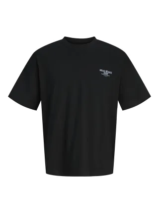JACK&JONES - JORSANREMO BACK TEE SS CREW NECK SN Black - Gr. - L