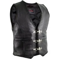 MDM Lederweste Herren Biker Motorrad Lederweste