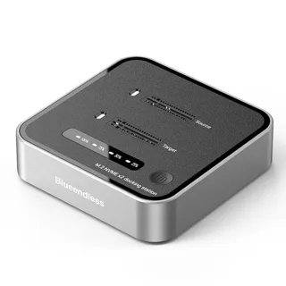 Blueendless SD08 Dual-Bay M.2 NVME SSD Clone M.2 NVme SSD Reader 20Gbps USB3.2 Type-C Offline Clone Duplicator NVme PCIE