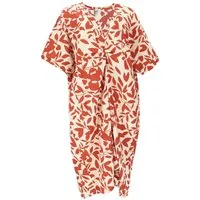 Guru-Shop Midikleid Lockeres Oversize Kaftankleid, Plus size Kleid.. alternative Bekleidung