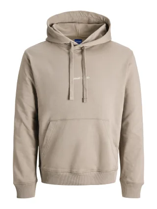 JACK&JONES - JORNORREBRO EMB SWEAT HOOD NOOS mocha meringue - Gr. - L