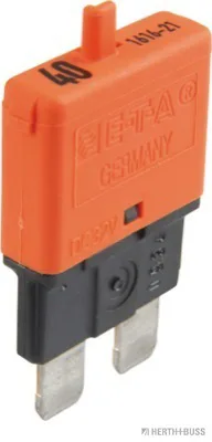 HERTH&BUSS Sicherungsautomat, Standard, 32V max., fast trip, mit Rückstellknopf orange - 50295907