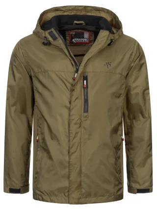 A. Salvarini Herren Regenjacke AS-323 wasserdicht & leicht mit Kapuze