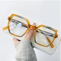 PACIEA Lesebrille Damen Herren Sechseckige Oversized Anti Blaulicht