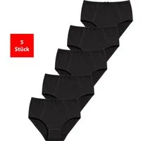 Fashionschmiede Taillenslip Taillenslip Damen Baumwolle Stretch 5er & 10er Pack Maxislip (Set, 5-St., 5er-Pack) Hoher Baumwollanteil, elastisch, weich & atmungsaktiv