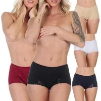 Rungassi Taillenslip 5-Pack Taillenslip Slip aus Baumwolle mit hoher Taille 9084 Größe: M