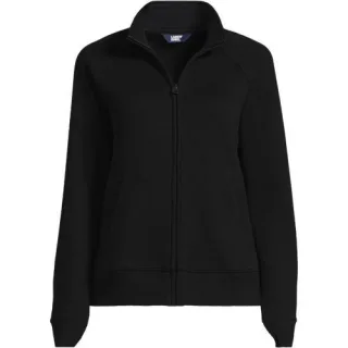 Serious Sweats Reißverschluss-Jacke für Damen, Damen, size: regular, Blau, Baumwoll-Mischung/Polyester-Mischung, by Lands' End