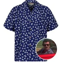 Paradise Found Hawaiihemd Tom Selleck "Dragonfly" Original Hawaiihemd Kurzarm Front-Tasche