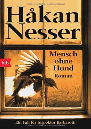 Mensch ohne Hund: Roman (Gunnar Barbarotti Band 1)