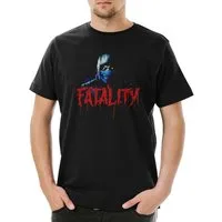 Urban Backwoods Print-Shirt Vintage Sub-Zero Fatality Herren T-Shirt Mortal Scorpion Raiden Kombat (1-tlg) Gamer Beat Em Up