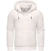 Amaci&Sons Sweatjacke BERWYN Teddyfell Jacke Herren Teddy Sweatjacke Plüsch Hoodie Pullover Zipper Jacke
