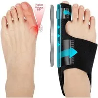 ACWOO Hallux-Bandage Hallux Valgus Korrektur Schiene 2x Zehenspreizer Bunion Corrector