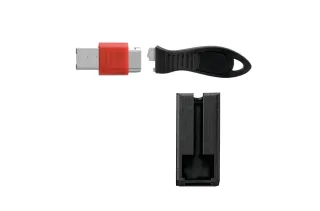 Kensington USB Port Lock with Cable Guard | k67915ww | Square