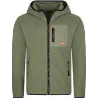 riverso Outdoorjacke Herren Fleecejacke RIVHenning Regular Fit Outdoorjacke mit Teddyfleece