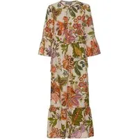White Label Maxikleid Stufenkleid