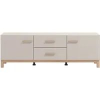 Home affaire TV-Bank Essex, TV-Board, TV-Kommode, TV-Schrank, TV-Unterschrank, TV-Möbel, Elegantes Lowboard (154 cm) in Kaschmir mit viel Stauraum
