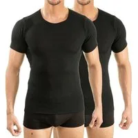 HERMKO Unterziehshirt 63840 (Pack, 2er) kurzarm Sportunterhemd atmungsaktiv schnelltrocknend basic