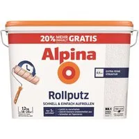 Alpina Gips-Kalk-Putz Alpina Rollputz 12 kg 0,5 mm Körnung weiß
