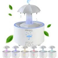shop'n smile ideoon Diffuser Aroma Diffsser 300ml mit Regenlampe Schirm Design 7 Farben LED, 0,3 l Wassertank, 7 Farben LED, Timer & Fernbedienung