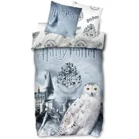 SkyBrands Bettwäsche Harry Potter - Hogwarts Eule Hedwig - Bettwäsche-Set, 135x200 & 80x80, Baumwolle, 100% Baumwolle