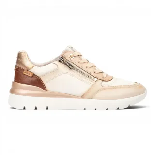 Pikolinos Damen Weiße Ledersneakers Trainerschuhe – Cantabria