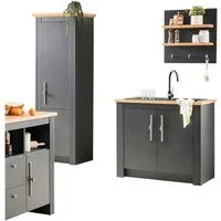 OTTO home Pantryküche KS-Westminster, Breite 96 cm, ohne E-Geräte