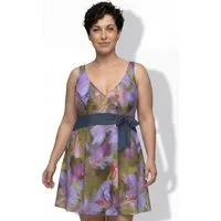 Ulla Popken Badekleid Badekleid Blüten Softcups Träger verstellbar