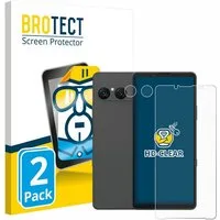 BROTECT Displayschutzfolie Schutzfolie für Sony Xperia 10 VII (Display+Kamera), 2 Stück, Displayschutz Schutz Folie Klar Transparent